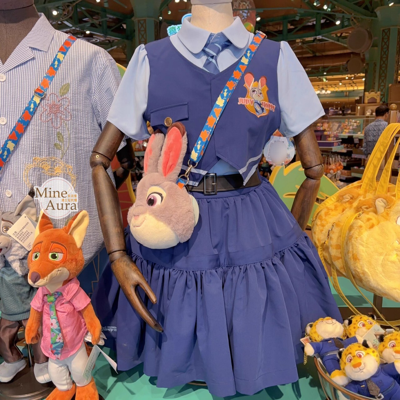 哈茱蒂 Judy 兔 襯衫 上衣 褶 短裙 套裝 動物方城市 Zootopia -上海迪士尼樂園