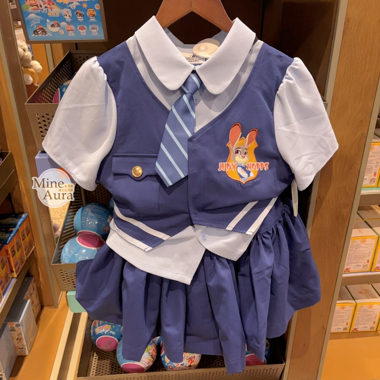 哈茱蒂 Judy 兔 襯衫 上衣 褶 短裙 套裝 動物方城市 Zootopia -上海迪士尼樂園