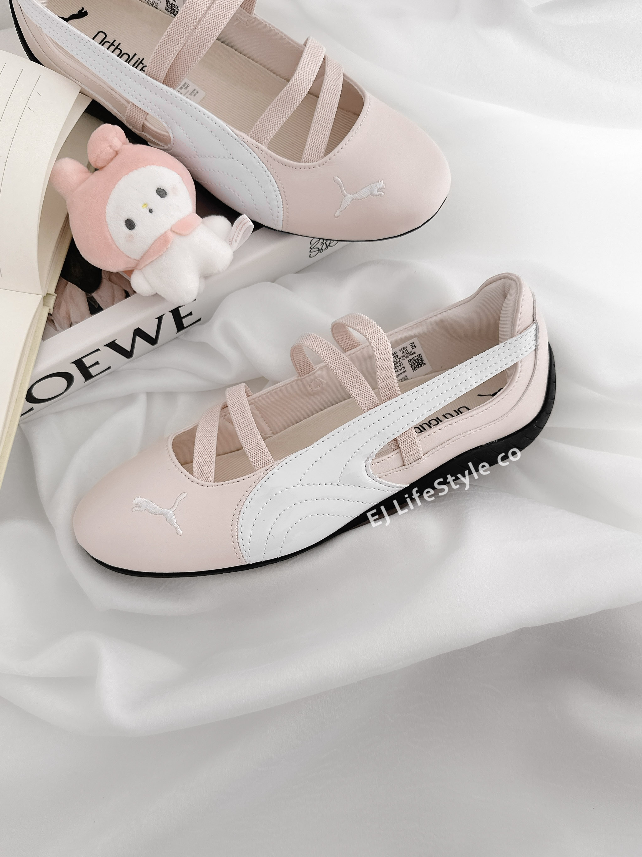 PUMA SPEEDCAT BALLET METALLIC 賽車鞋 芭蕾舞鞋 涼鞋 珠光粉 女鞋 401581-03 / 調貨