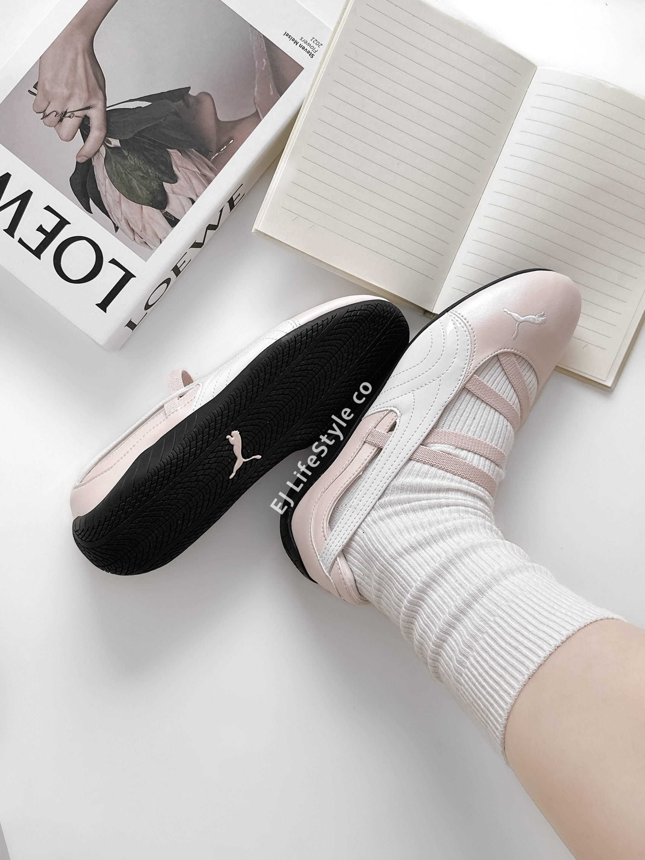 PUMA SPEEDCAT BALLET METALLIC 賽車鞋 芭蕾舞鞋 涼鞋 珠光粉 女鞋 401581-03 / 調貨