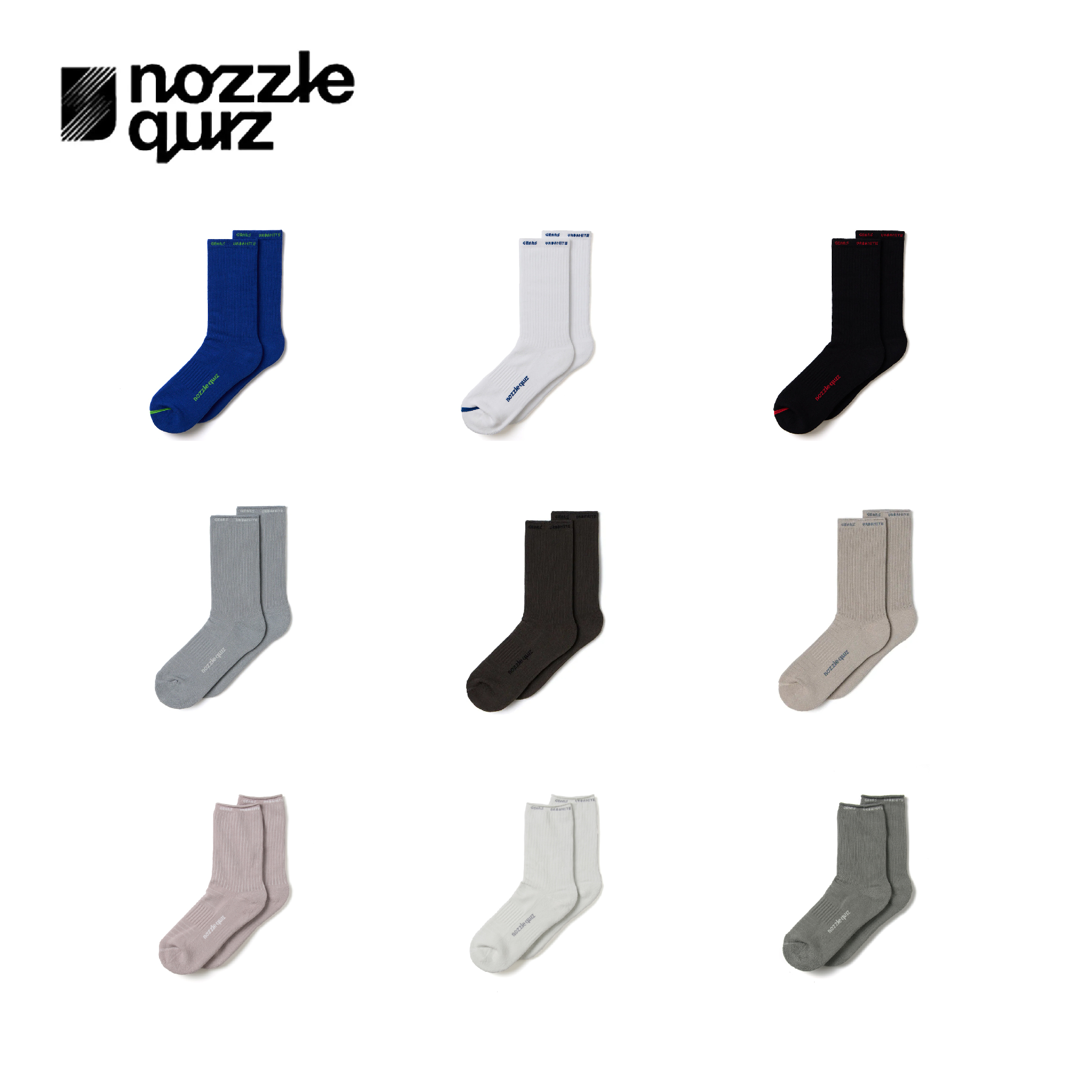 nozzle quiz 後研設計 / Essential Mid 中高筒休閒襪