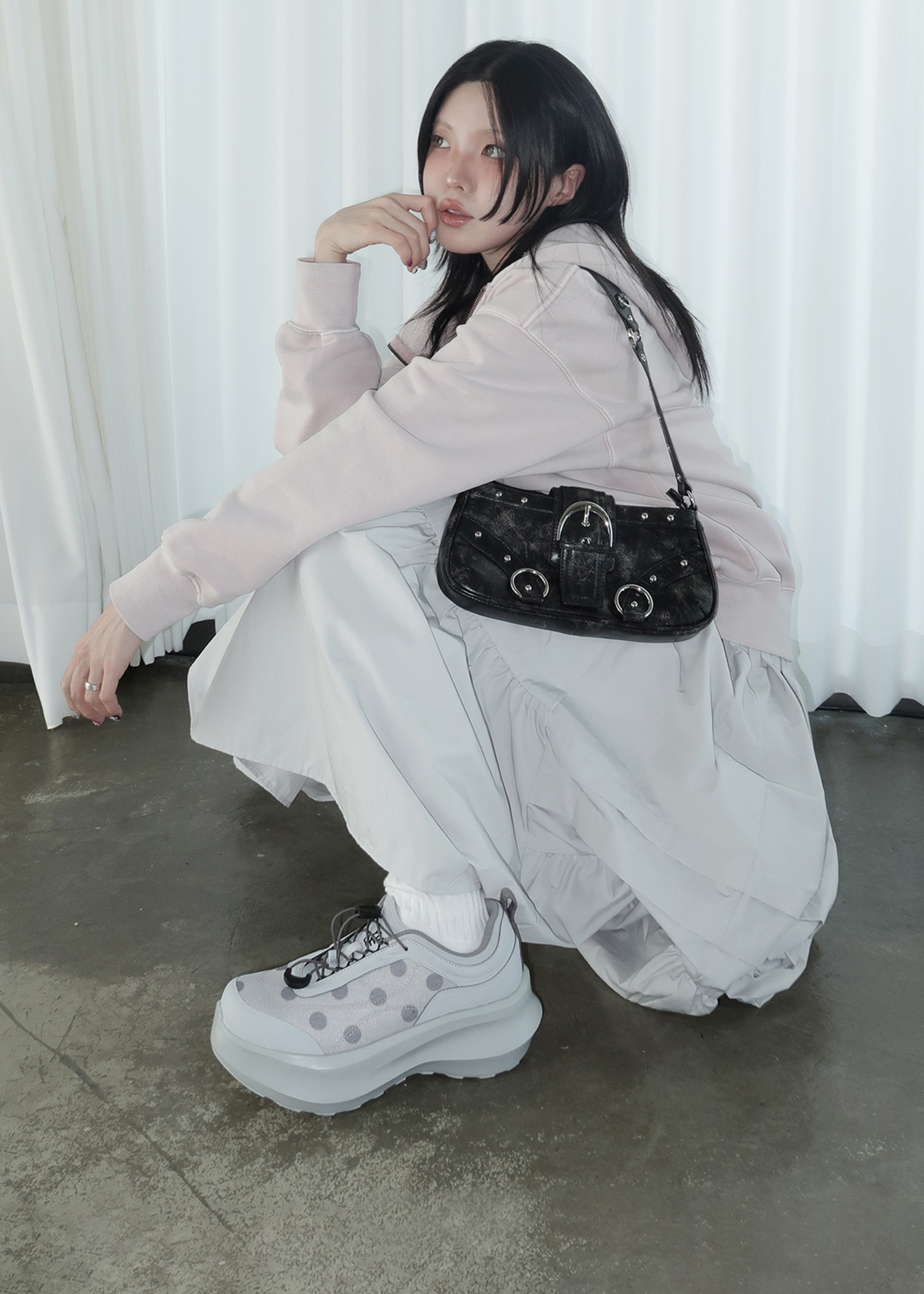 YASE x song_e_song_e 7cm Platform Dot Suede Sneakers Gr