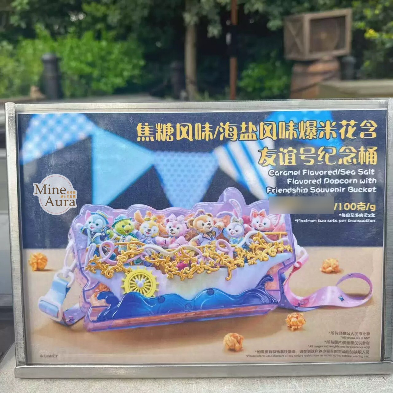 10歲生日慶典 達菲 Duffy 與好友 友誼紀念號 造型 爆米花桶 -上海迪士尼樂園