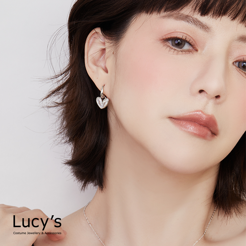 鋯耀愛心 耳環 (三色) (130387/130388/130389)