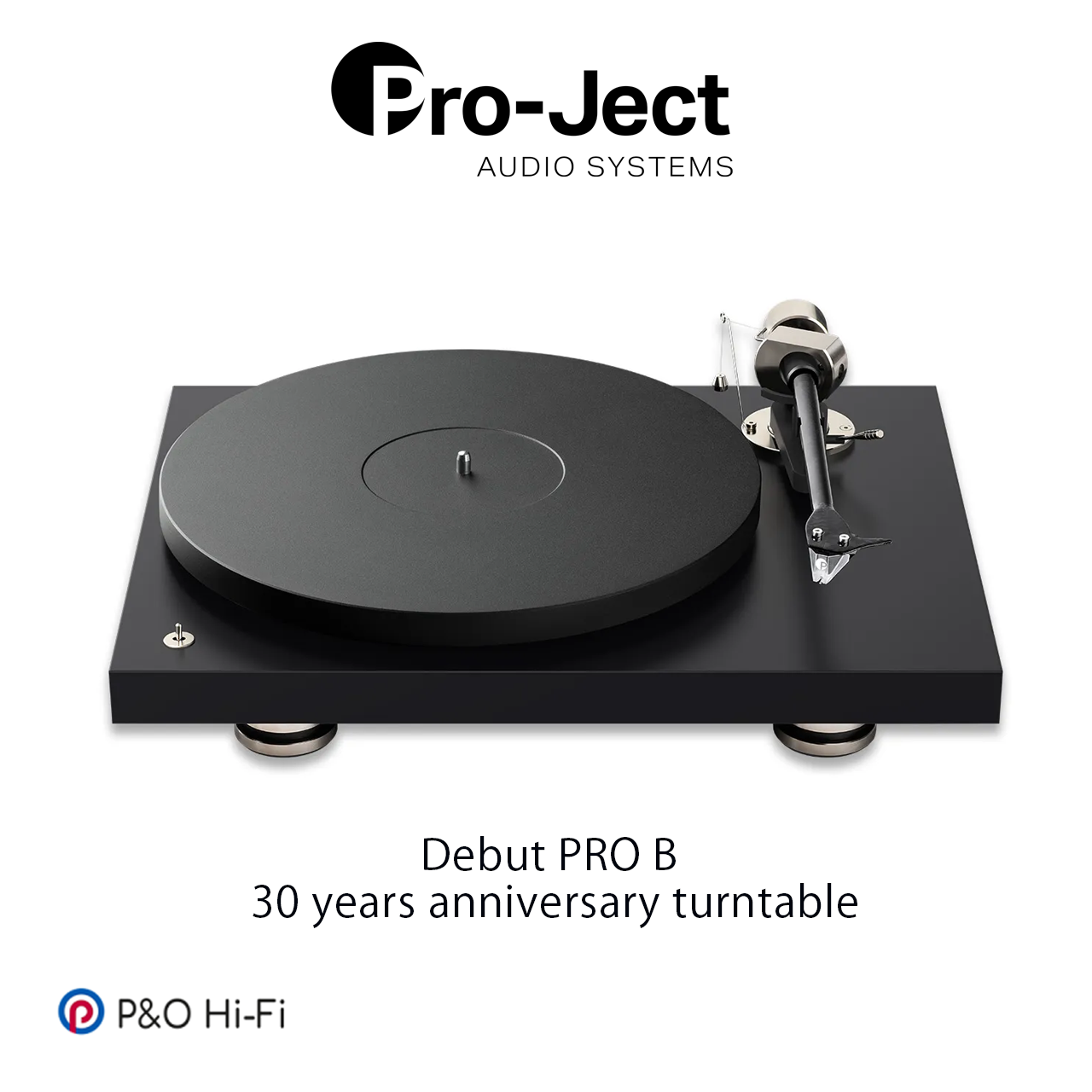Pro-Ject Debut PRO B 30 週年版唱盤 (啞光黑)
