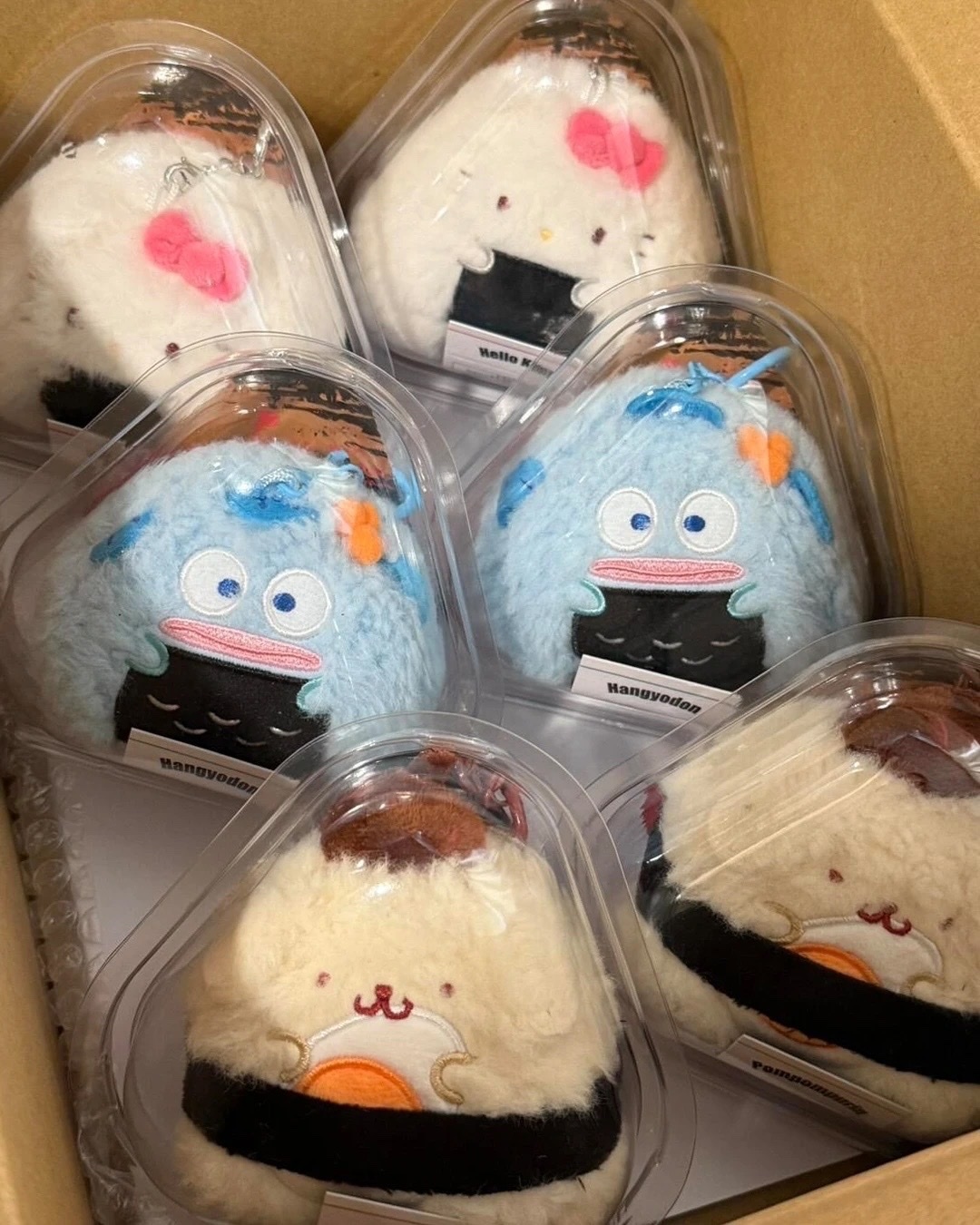 <香港限定🇭🇰>SANRIO 三麗鷗 飯糰捏捏 毛絨 吊飾 掛件 共6款