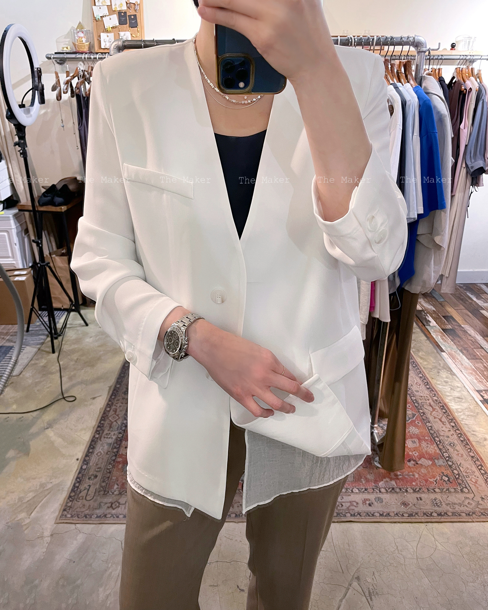 🗺️ 層次感後開叉西裝褸 🗺️