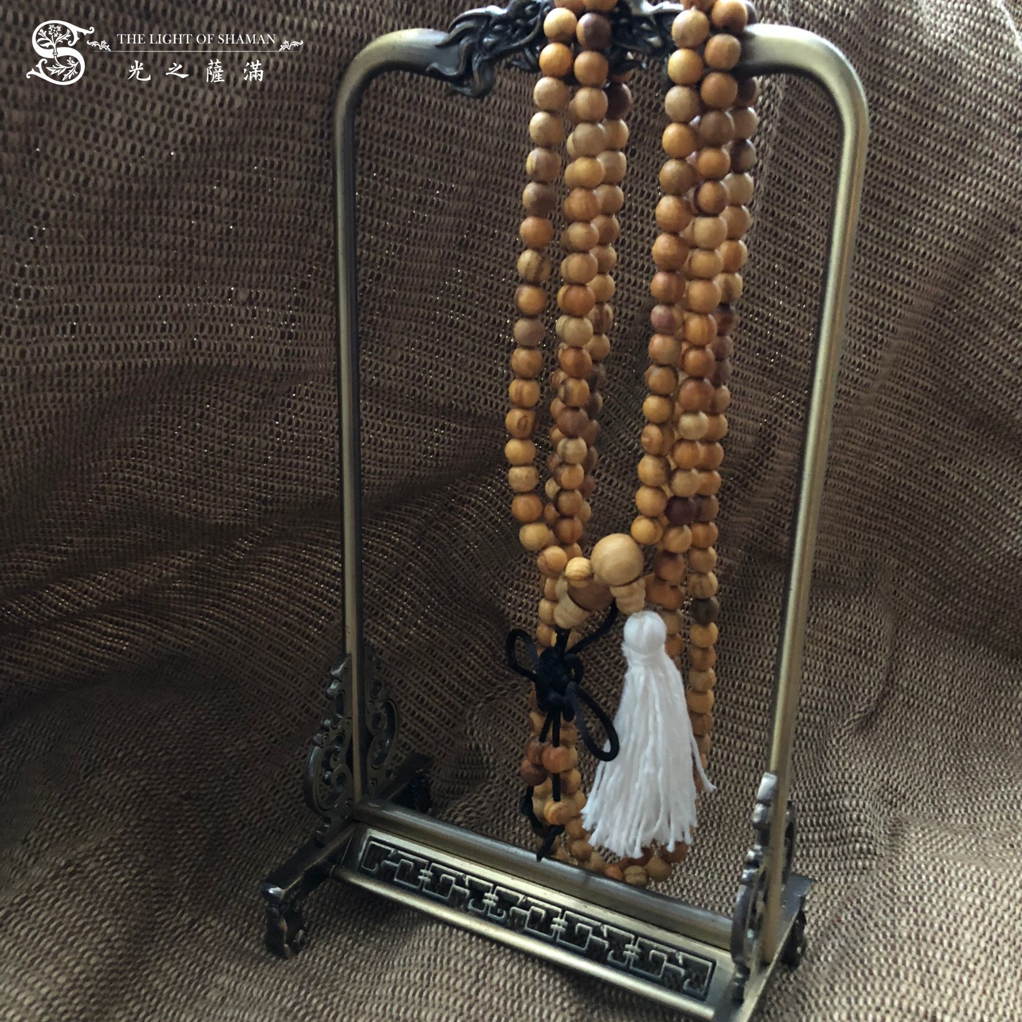 印加聖木念珠108顆 秘魯聖木 palo santo 念珠-光之薩滿