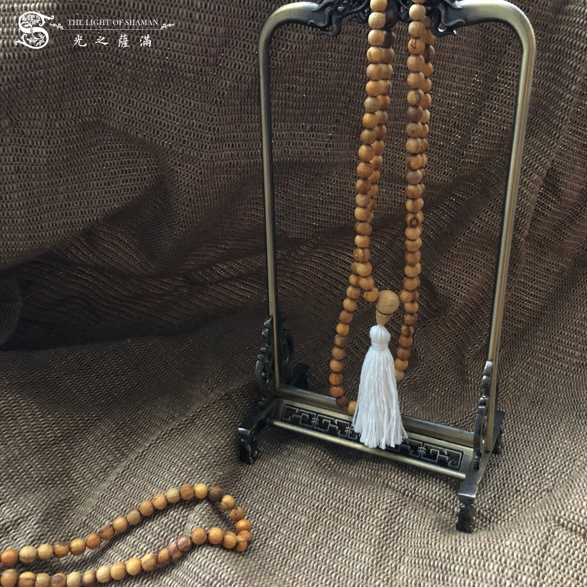 印加聖木念珠108顆 秘魯聖木 palo santo 念珠-光之薩滿