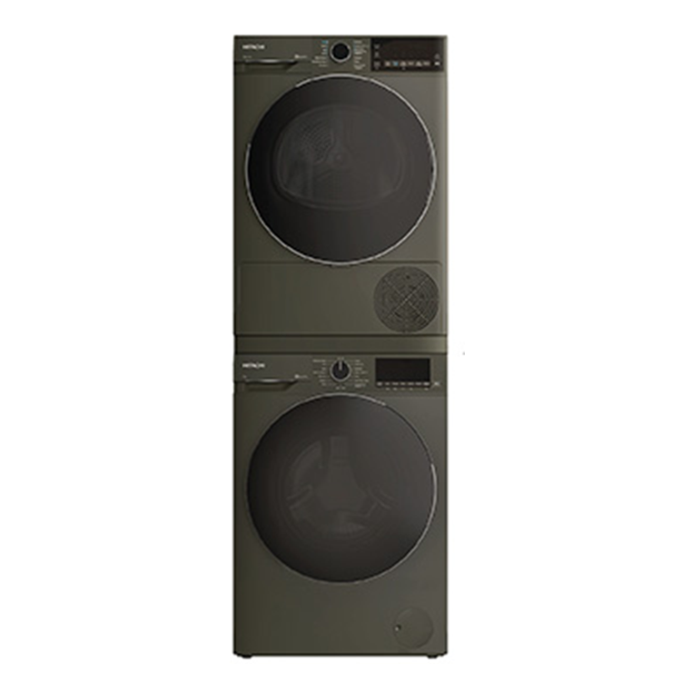 HITACHI 日立 12公斤 220V 蒸氣洗脫+熱泵除濕式 滾筒洗乾衣機堆疊組(BD-120XKVEM+TD-120XFVEM)