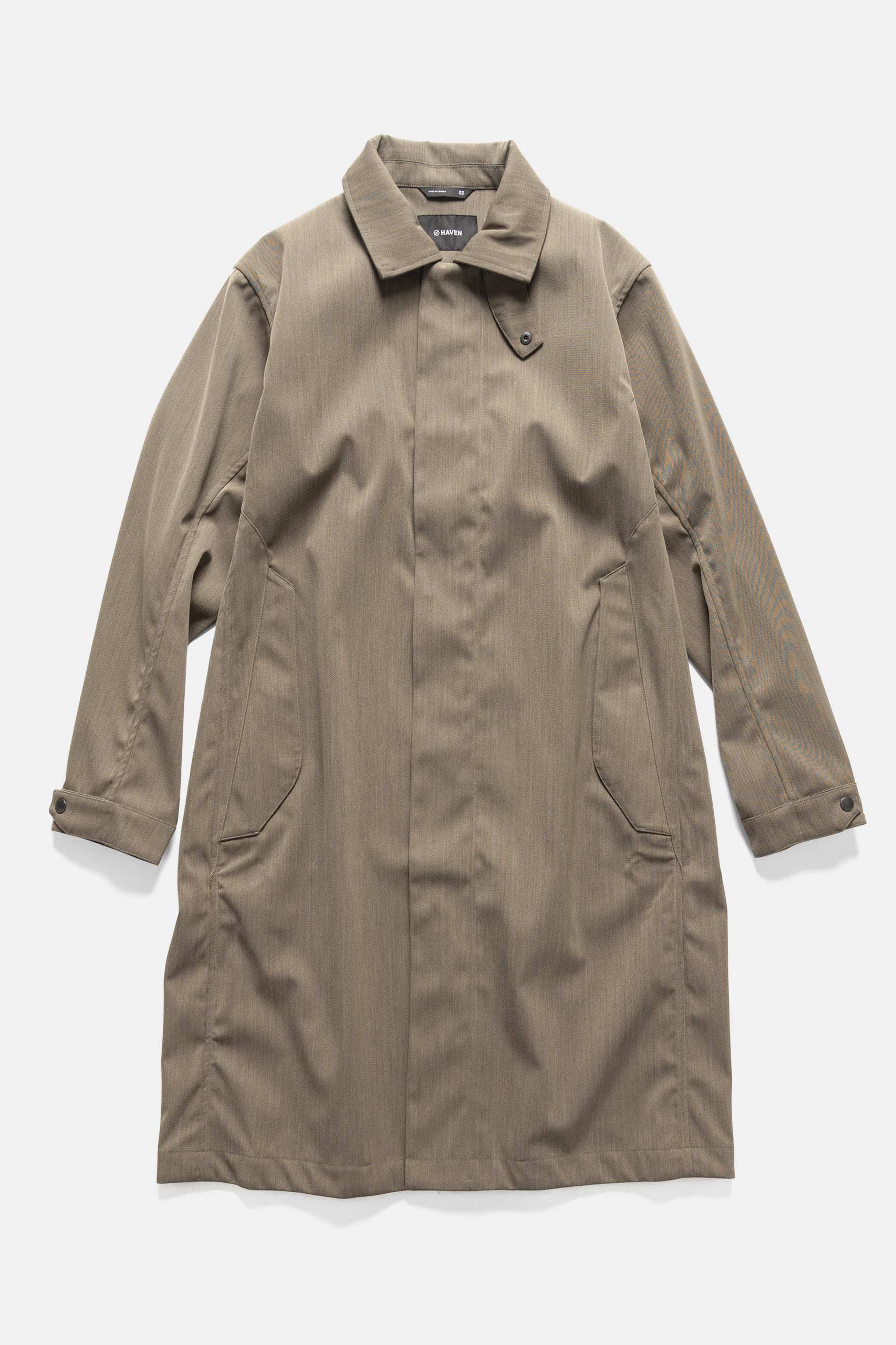 HAVEN BUREAU OVERCOAT-LORO PIANA STORM SYSTEM NYLON WOOL
