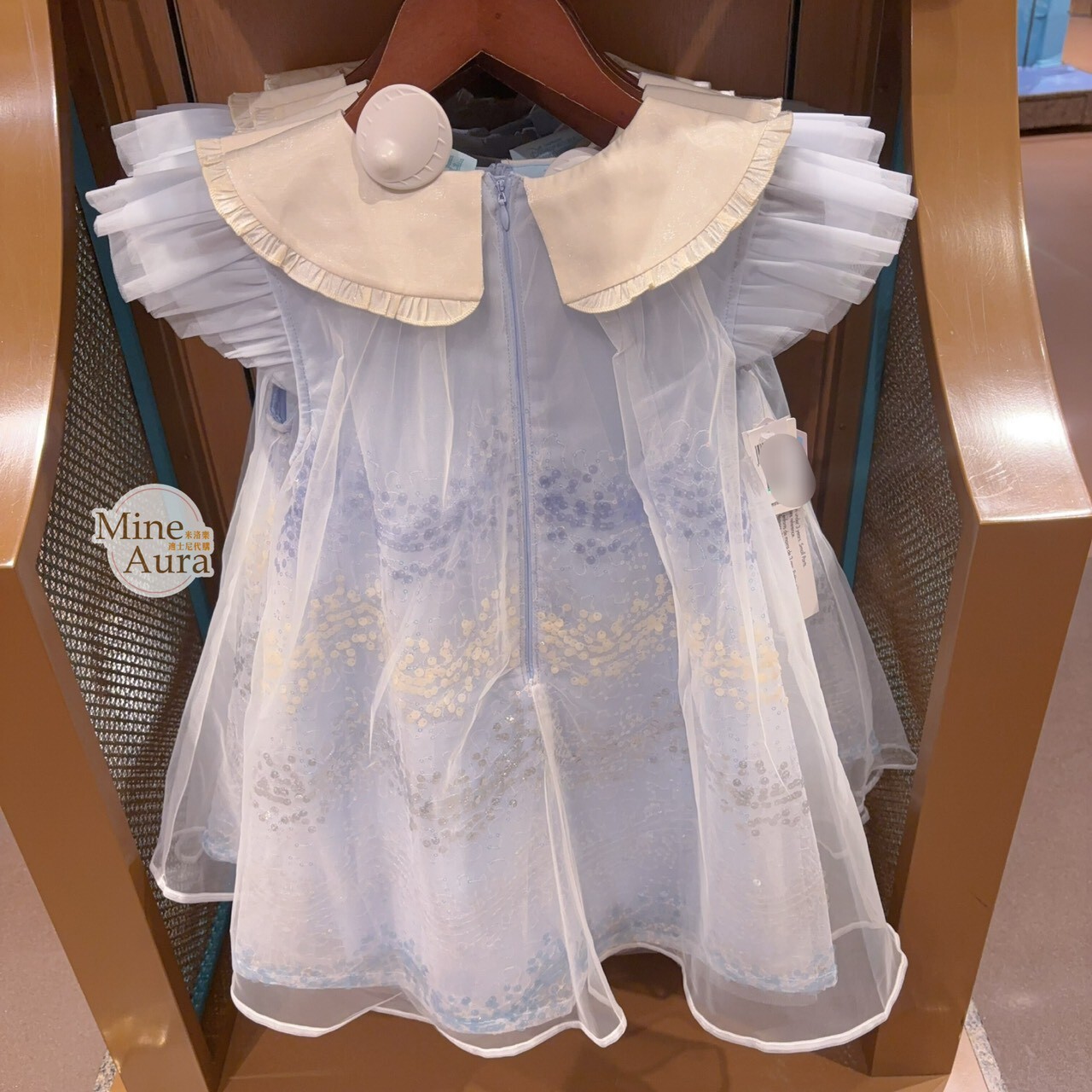 艾莎 Elsa 翻領設計 兒童 造型 洋裝 冰雪奇緣 Frozen -上海迪士尼樂園