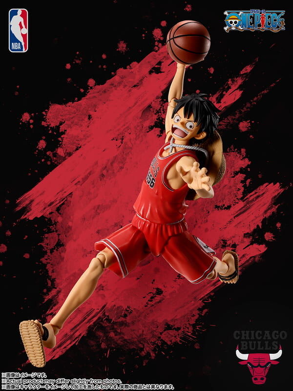 預購26/12 S.H.Figuarts 代理版 S.H.F. 航海王 ONE PIECE×NBA 魯夫 芝加哥公牛Ver.