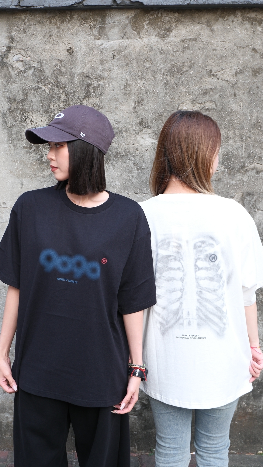9090 NN1995 X-ray Bone X光 骨骼 短Tee
