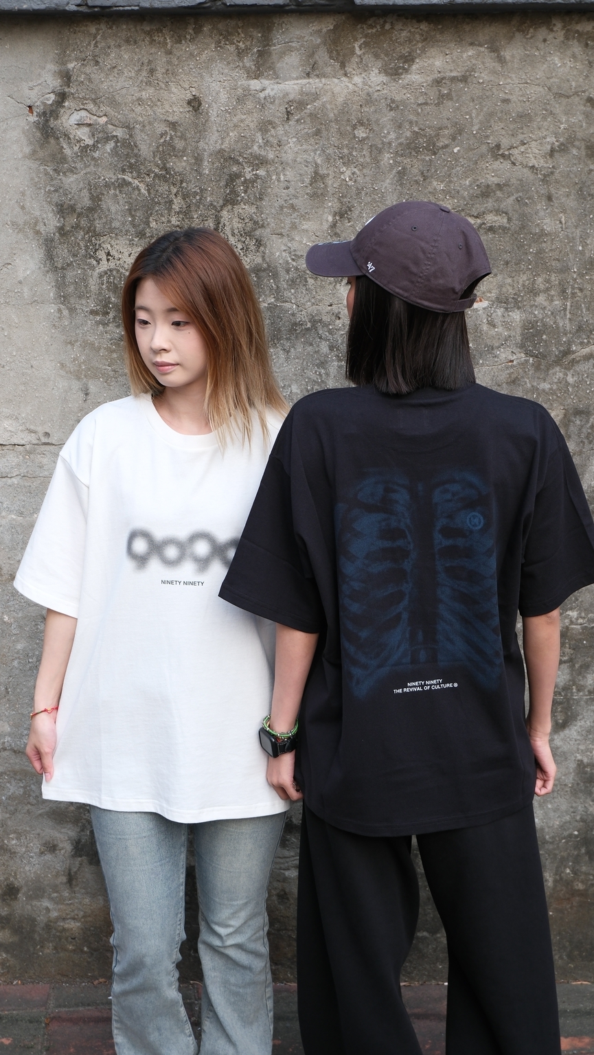 9090 NN1995 X-ray Bone X光 骨骼 短Tee