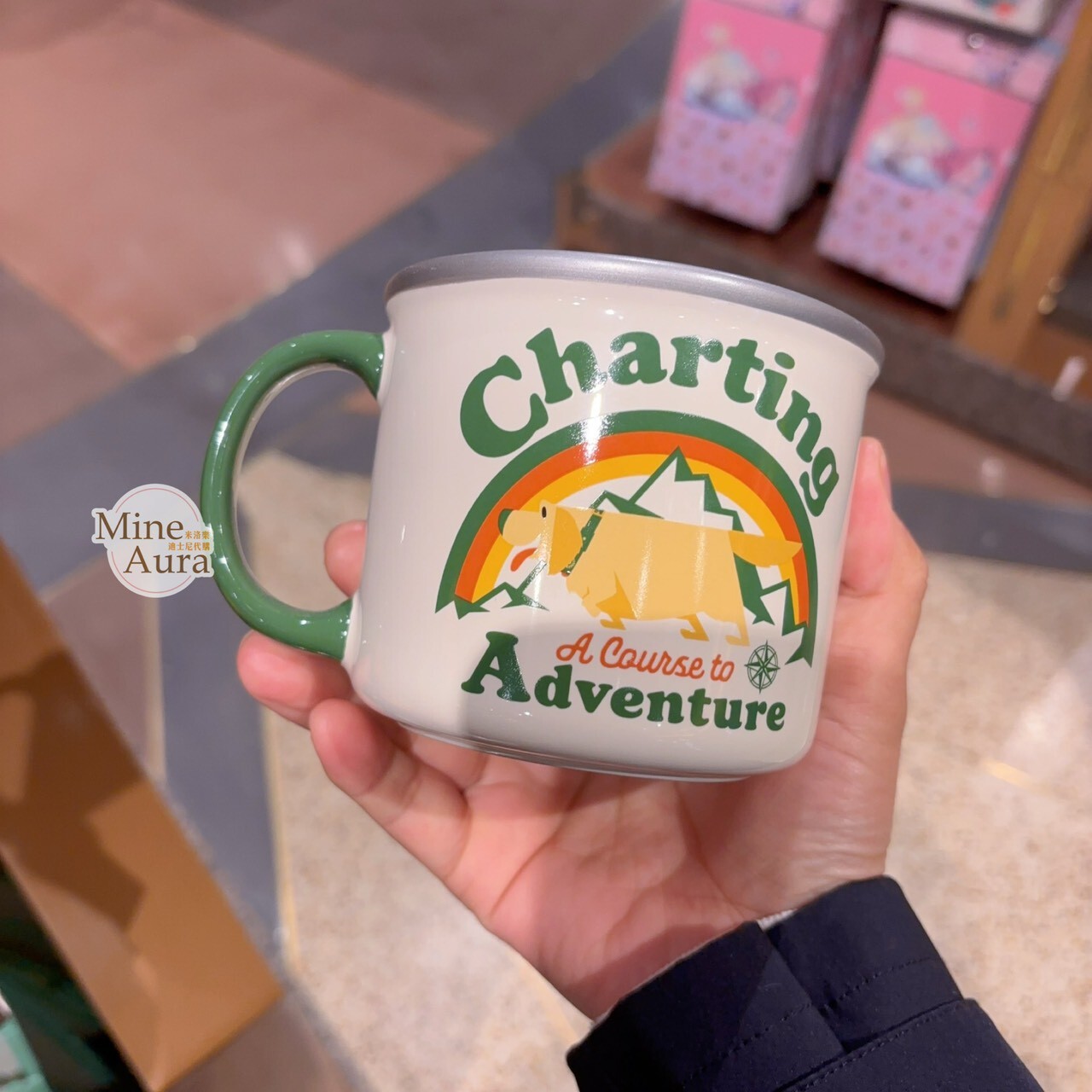 天外奇蹟 Up 圖案 陶瓷馬克杯 水杯 -上海迪士尼樂園