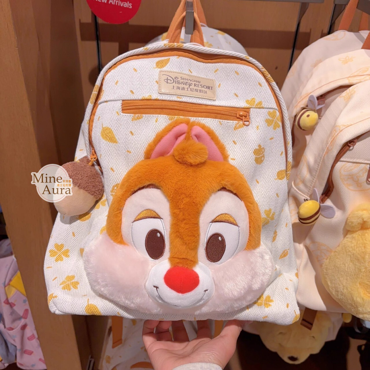 紅鼻 蒂蒂 Dale 絨毛大頭 造型 後背包 奇奇蒂蒂 Chip 'n Dale -上海迪士尼樂園