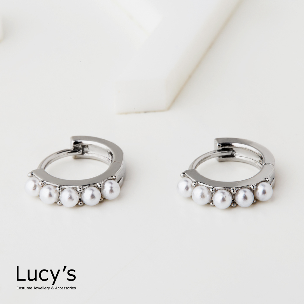 柔情珍珠 易扣耳環 (二色) (129768/129770)