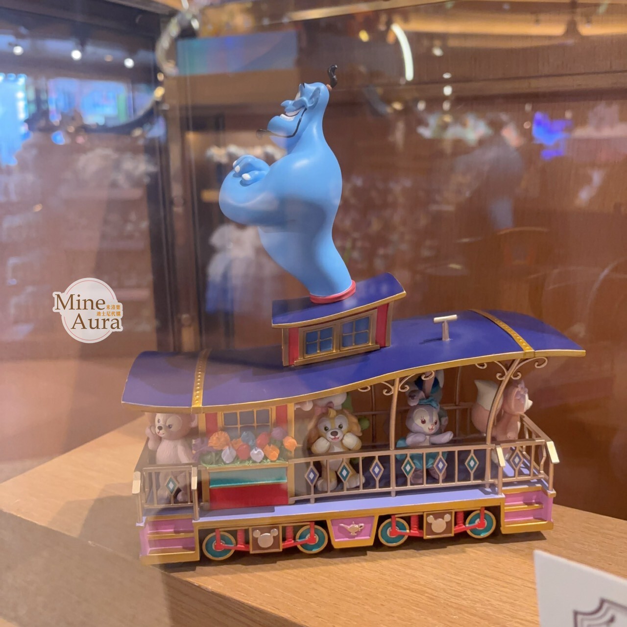 達菲 Duffy 與好友 巡遊花車 阿拉丁 Aladdin 藍色 精靈 Jinn  造型 收藏 擺飾品 -上海迪士尼樂園