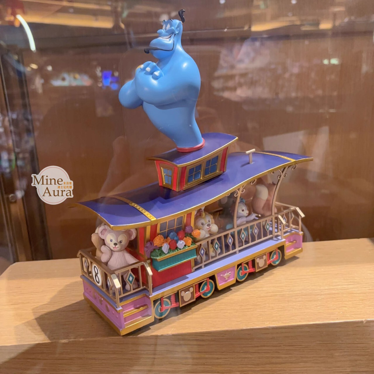 達菲 Duffy 與好友 巡遊花車 阿拉丁 Aladdin 藍色 精靈 Jinn  造型 收藏 擺飾品 -上海迪士尼樂園
