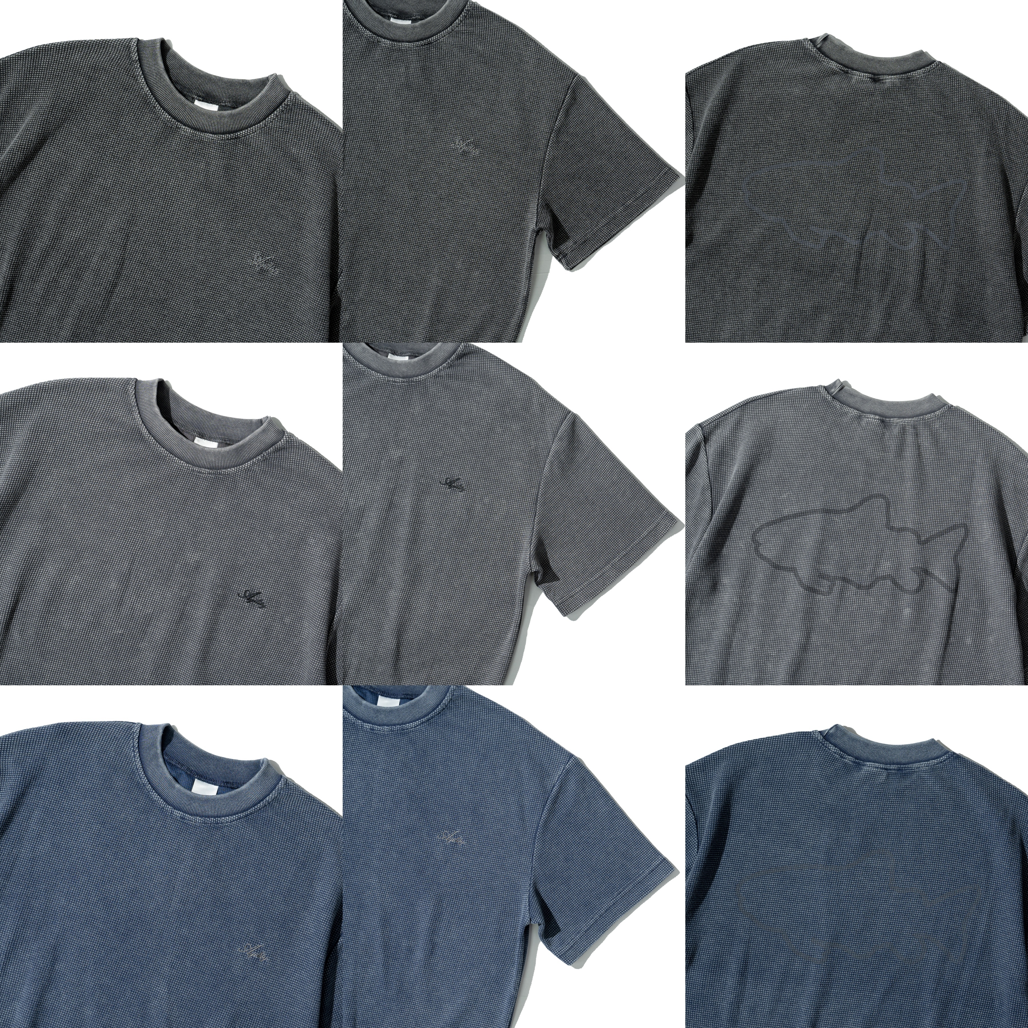 AGILITY Washed Waffle Tee 水洗華夫格 刺繡短Tee [WF6]