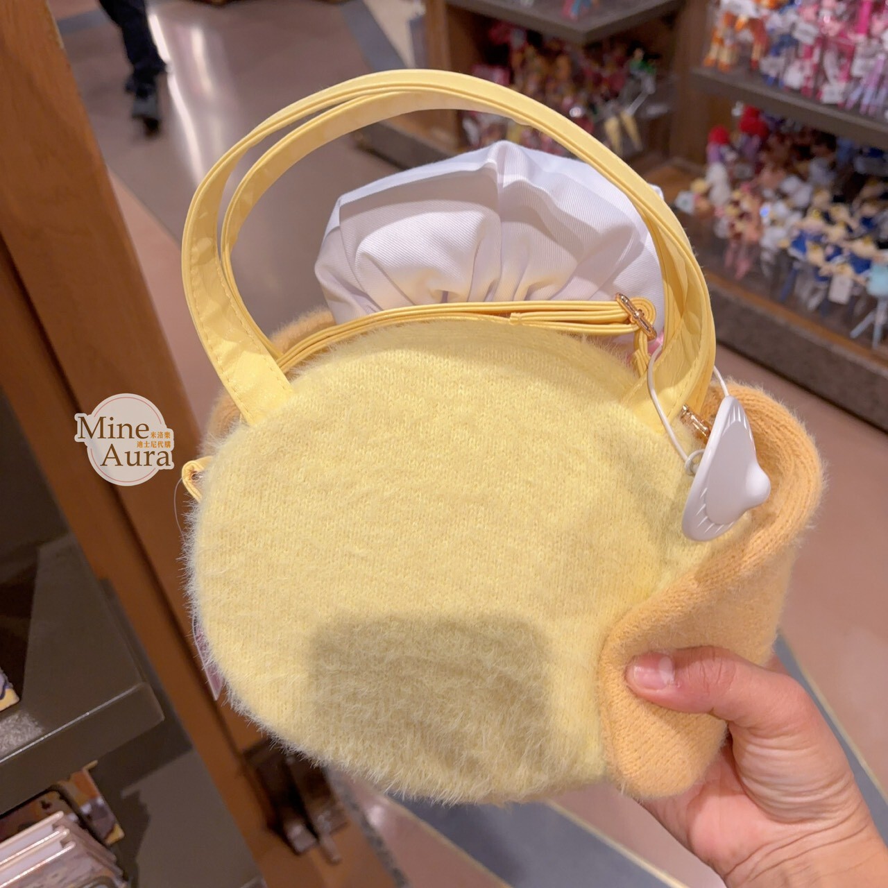 可琦安 餅乾 CookieAnn 大頭造型 絨毛 手提包 托特包 -上海迪士尼樂園