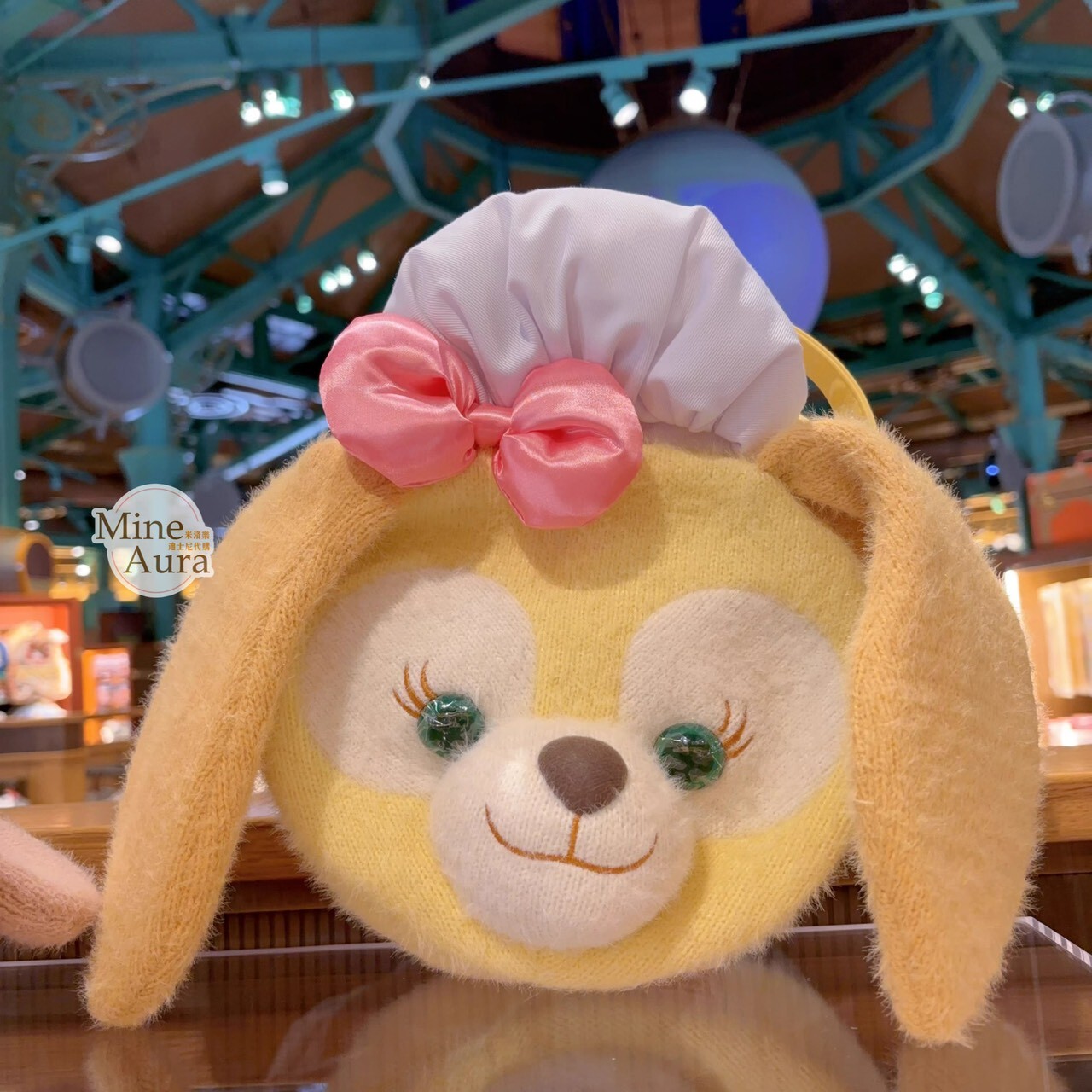 可琦安 餅乾 CookieAnn 大頭造型 絨毛 手提包 托特包 -上海迪士尼樂園