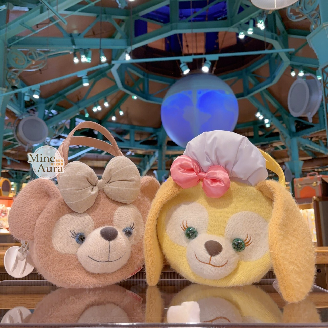 雪莉玫 ShellieMay 大頭造型 絨毛 手提包 托特包 -上海迪士尼樂園