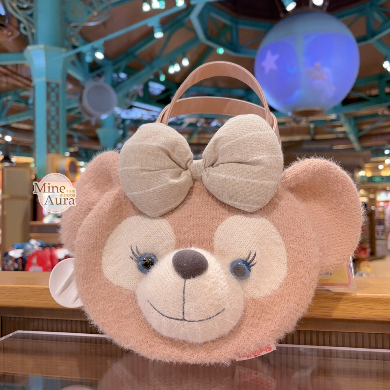 雪莉玫 ShellieMay 大頭造型 絨毛 手提包 托特包 -上海迪士尼樂園