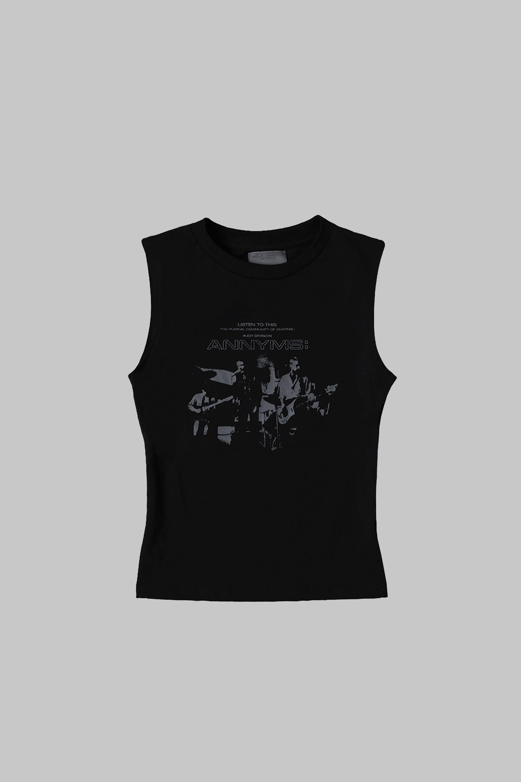 Anonymous Talking｜S26-V02 – Fitted Top WMS (Black)