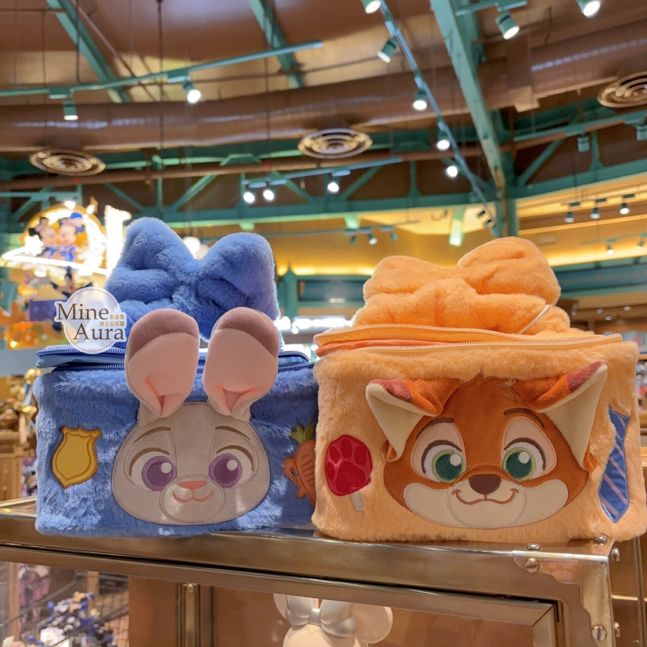 哈茱蒂 Judy 兔 絨毛造型 手提收納包 化妝包 動物方城市 Zootopia -上海迪士尼樂園