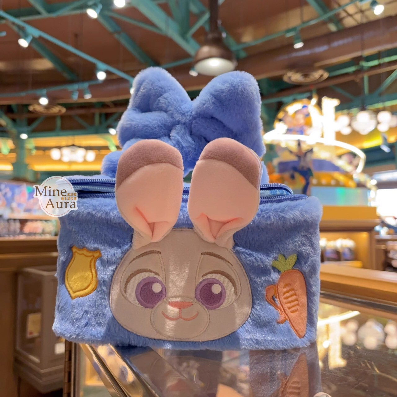 哈茱蒂 Judy 兔 絨毛造型 手提收納包 化妝包 動物方城市 Zootopia -上海迪士尼樂園