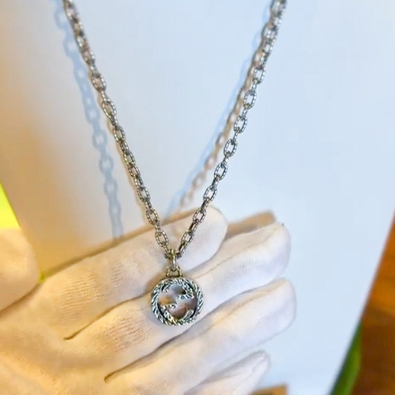 GUCCI 雙G 925 頸鏈