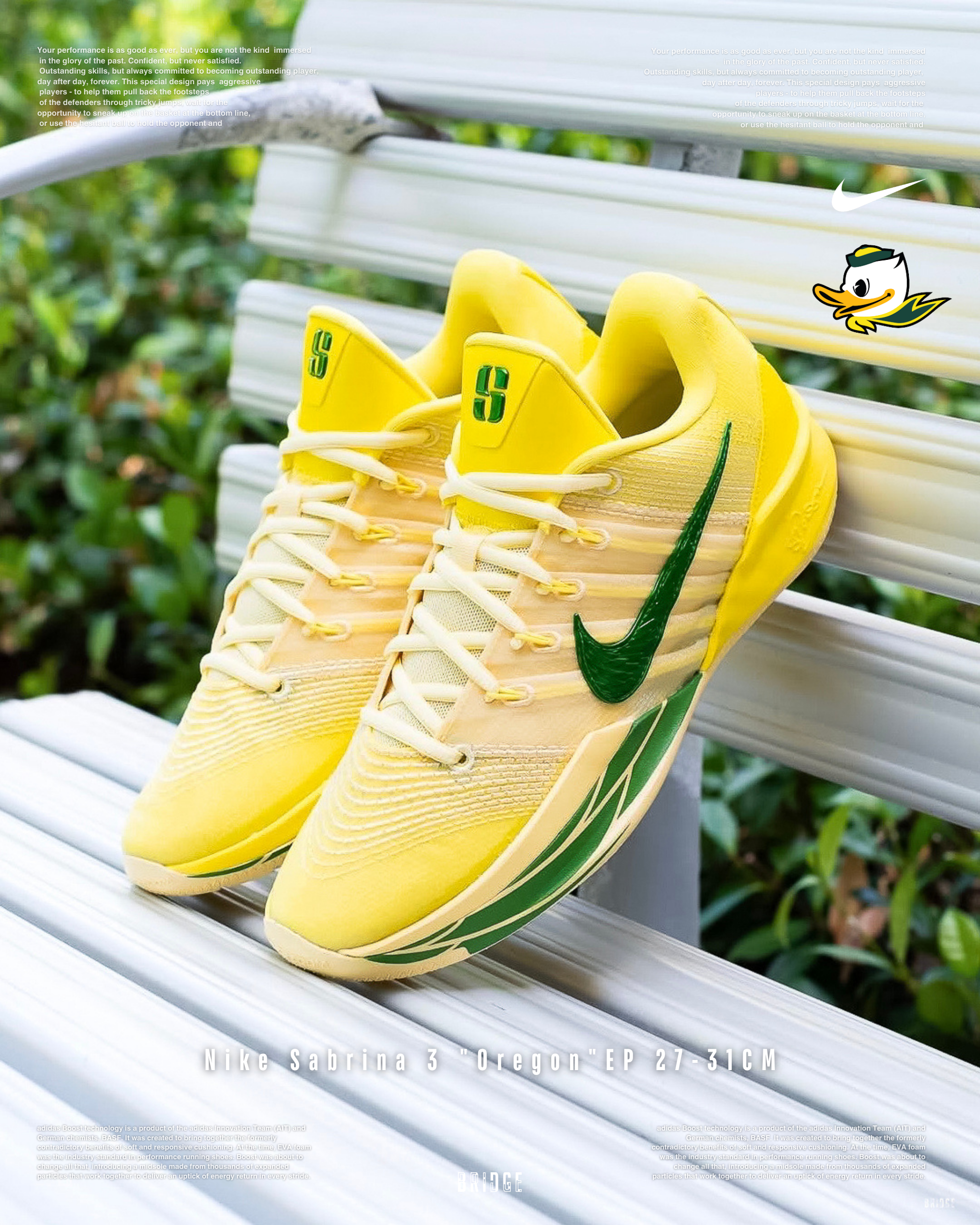 『限時2日調漲！』怪獸產地 奧勒岡大學 Nike Sabrina 3 Oregon EP