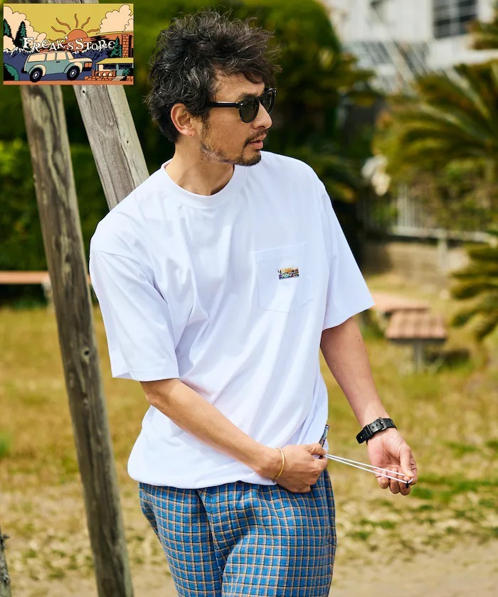 日本 Freak's Store Relaxed Fit Logo Pocket T-Shirt
