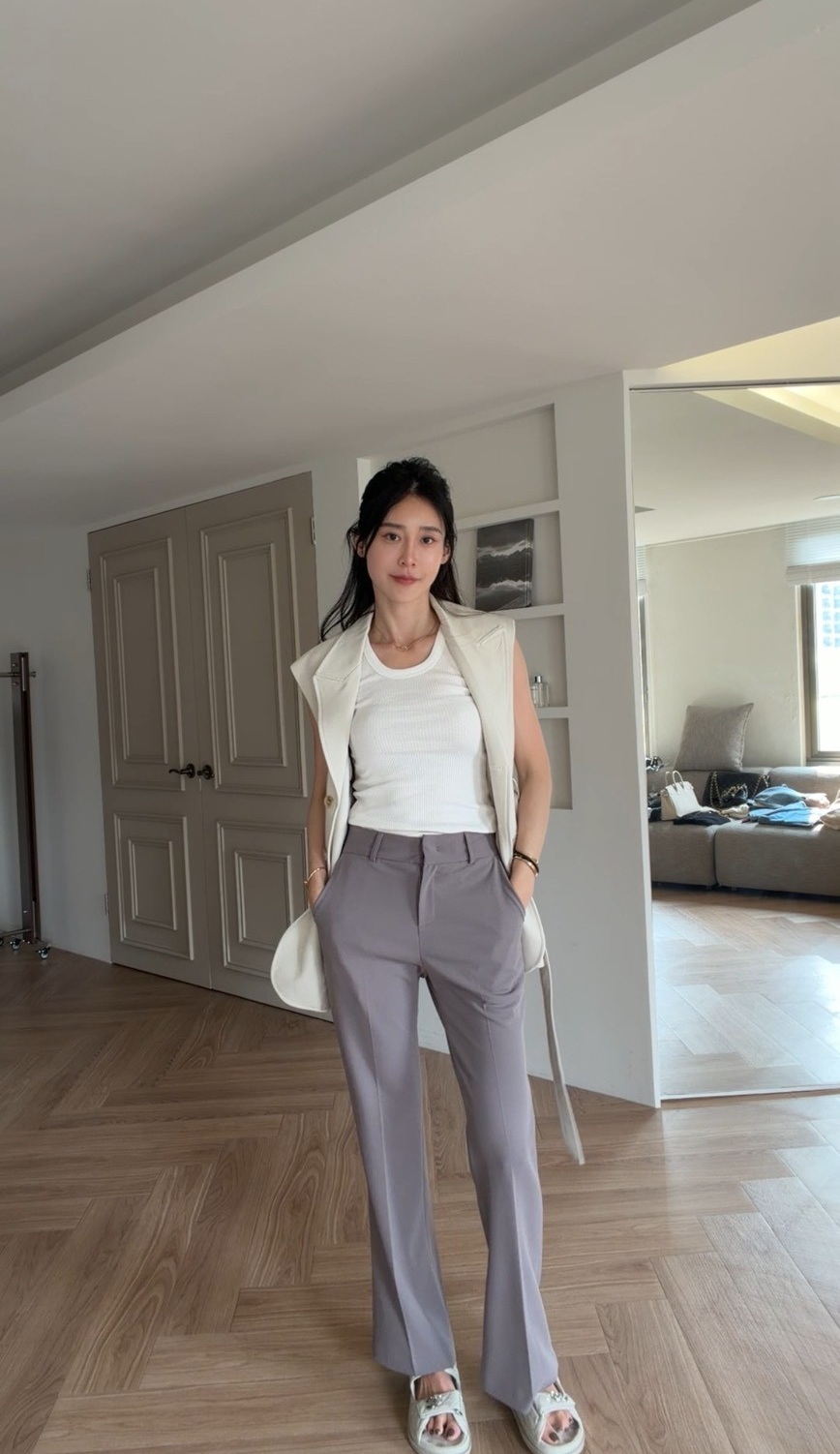 ｜韓國｜微喇叭西裝褲