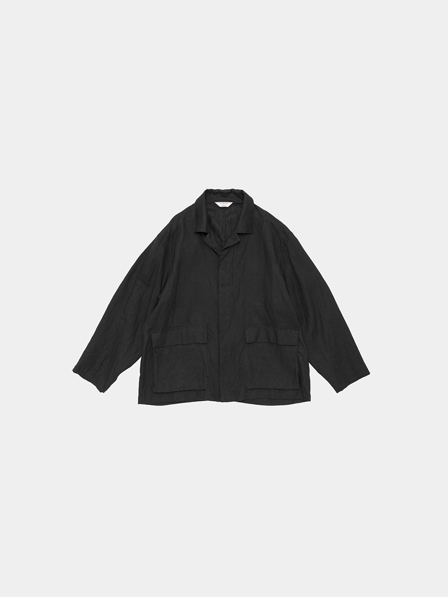 Still By Hand Linen Coverall Shirt Jacket BL01262