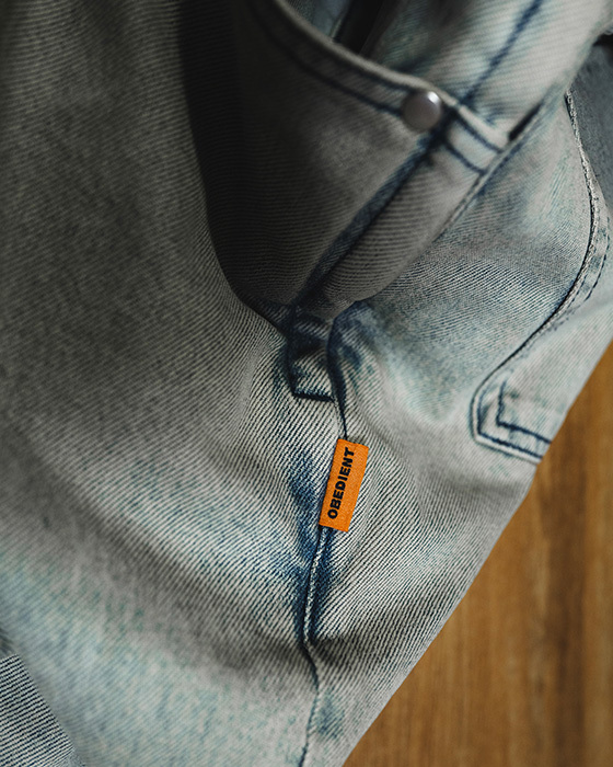WASHED DENIM PANTS - VINTAGE LIGHT BLUE