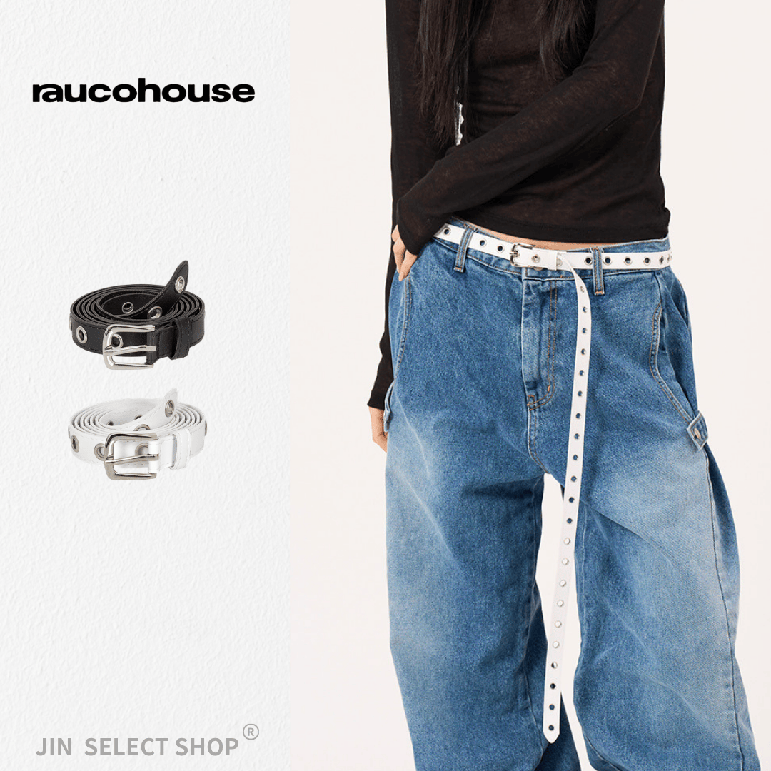 🇰🇷韓國 RAUCOHOUSE 單孔超加長垂墜皮帶 腰帶 裝飾