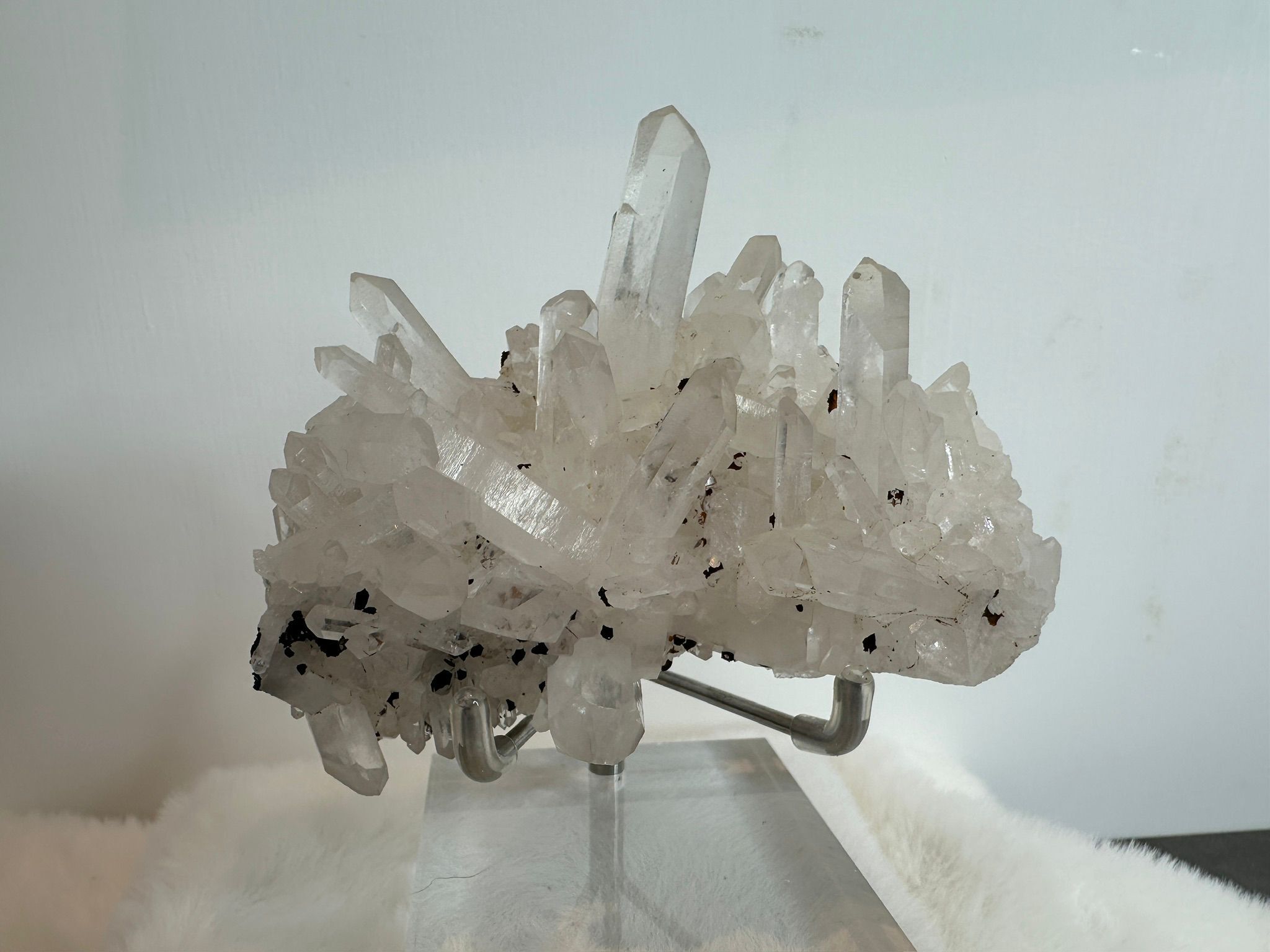 HKAG0417-011 馬達加斯加 原礦原皮白晶簇 可掛手串 (不包括圖中手串) (A11)