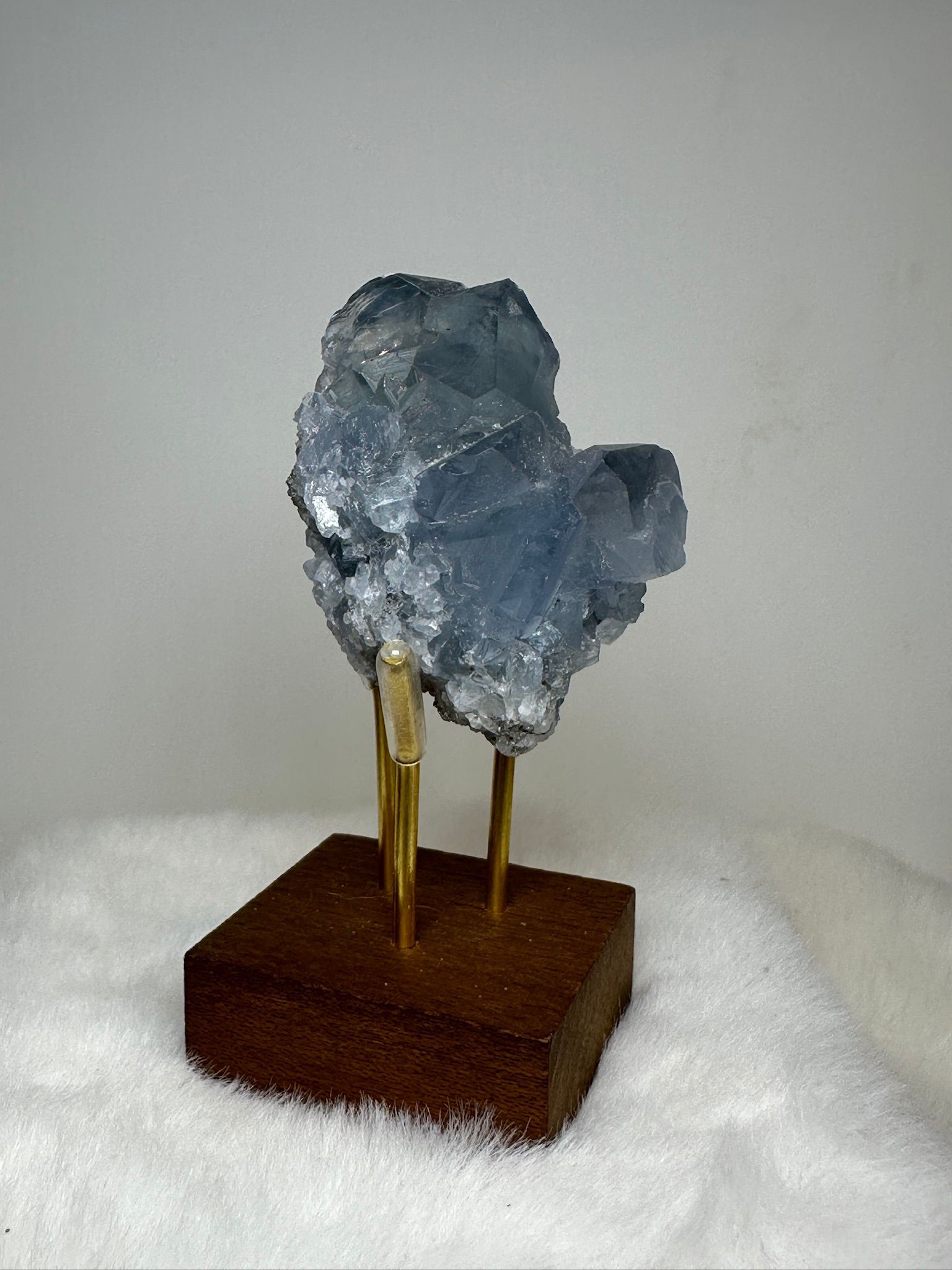 HKAG0417-017 AA馬達加斯加 原礦原皮天青石 (83G) 天空藍色 大牙 (A17)