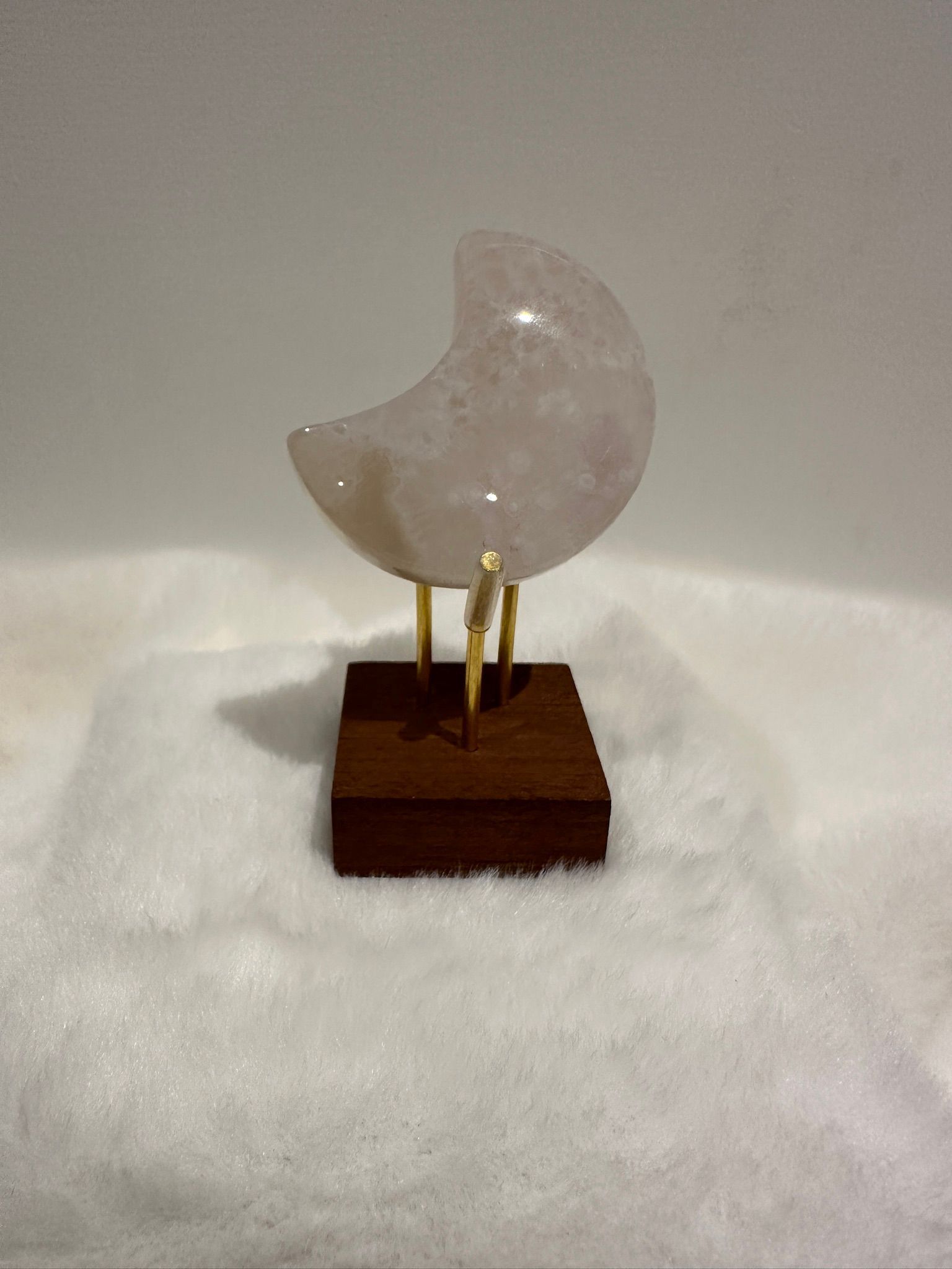 HKAG0417-038 櫻花瑪瑙月亮擺件 2 (A38)