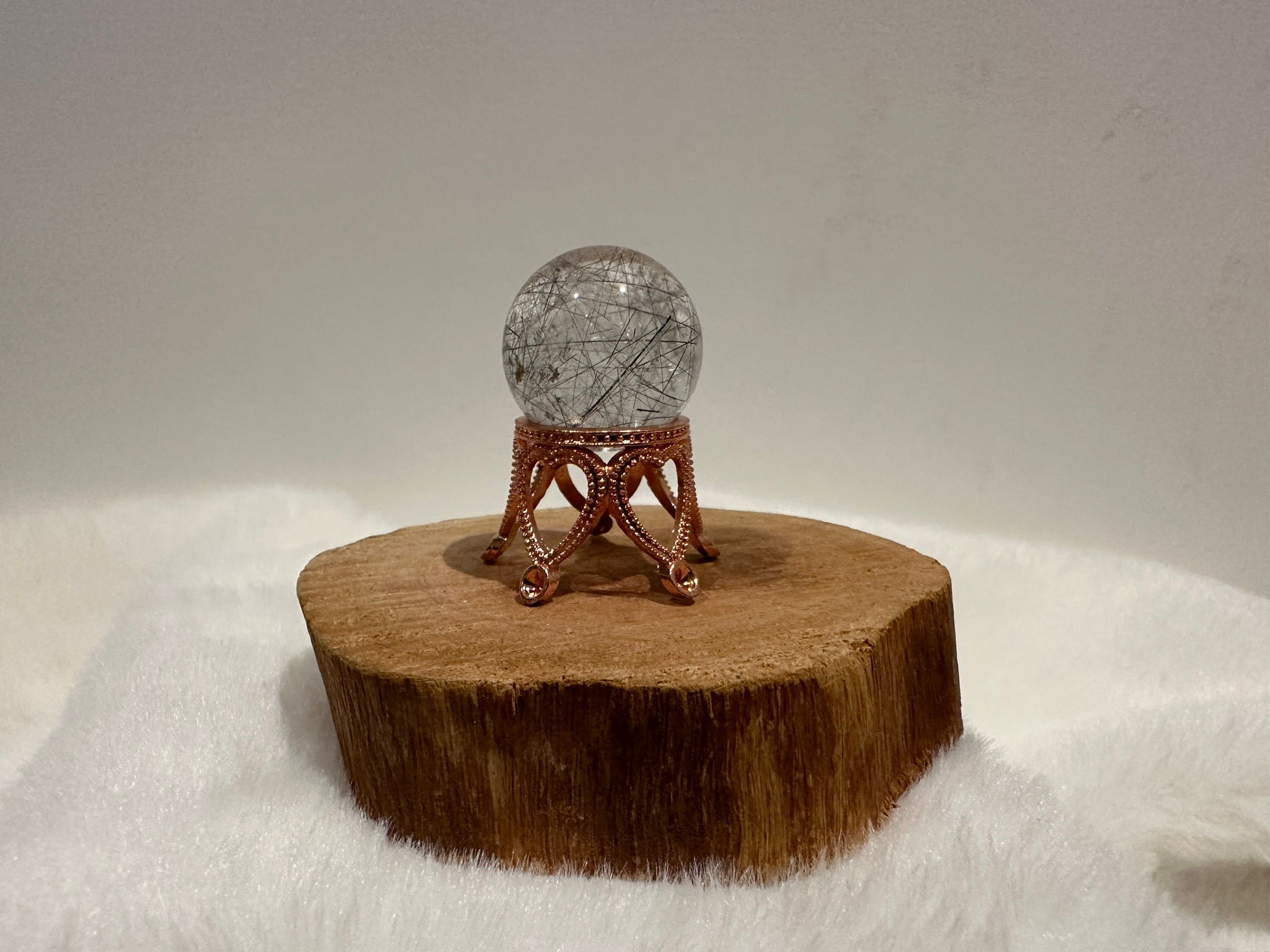 HKAG0417-040 黑髮晶小水晶球 22mm (連皇冠座) (隨機發送) (A40)