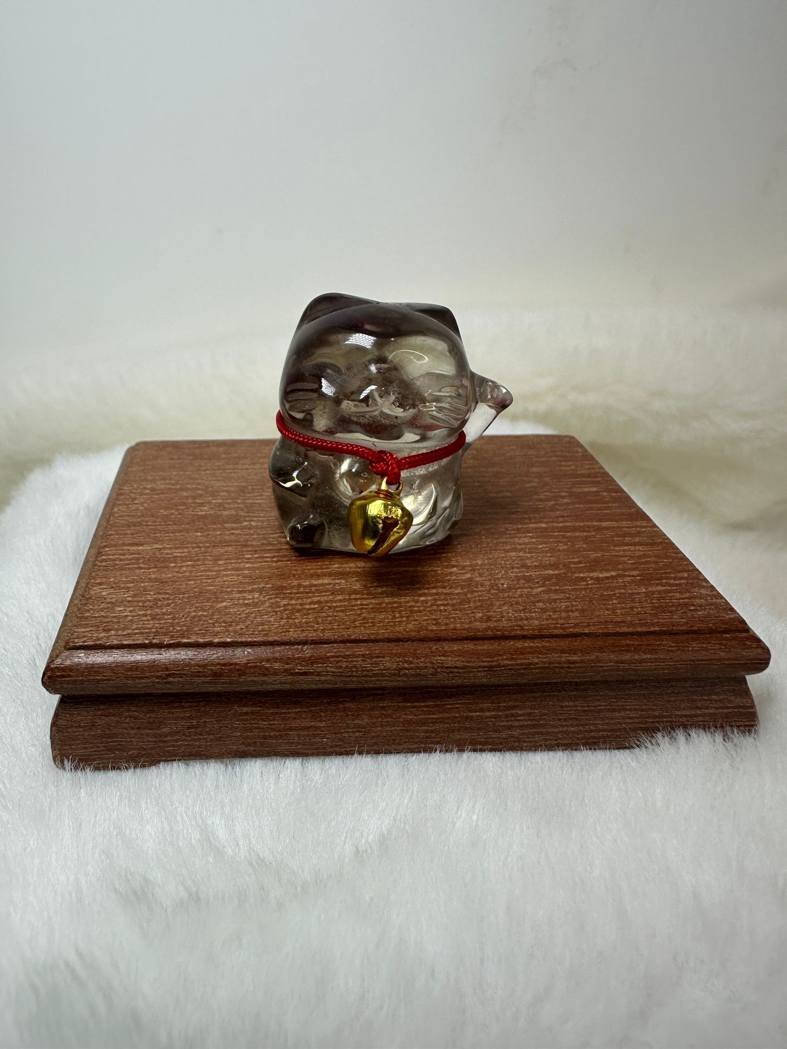 HKAG0417-051 茶晶招財貓 (不包底座)  (隨機發送) (A51)