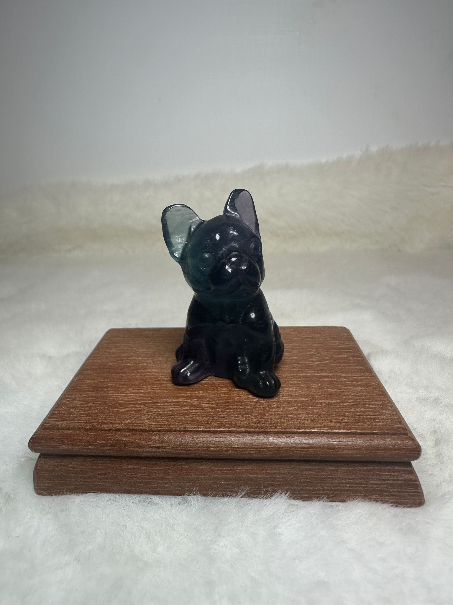 HKAG0417-117 螢石小狗擺件 (不包底座) (A117)