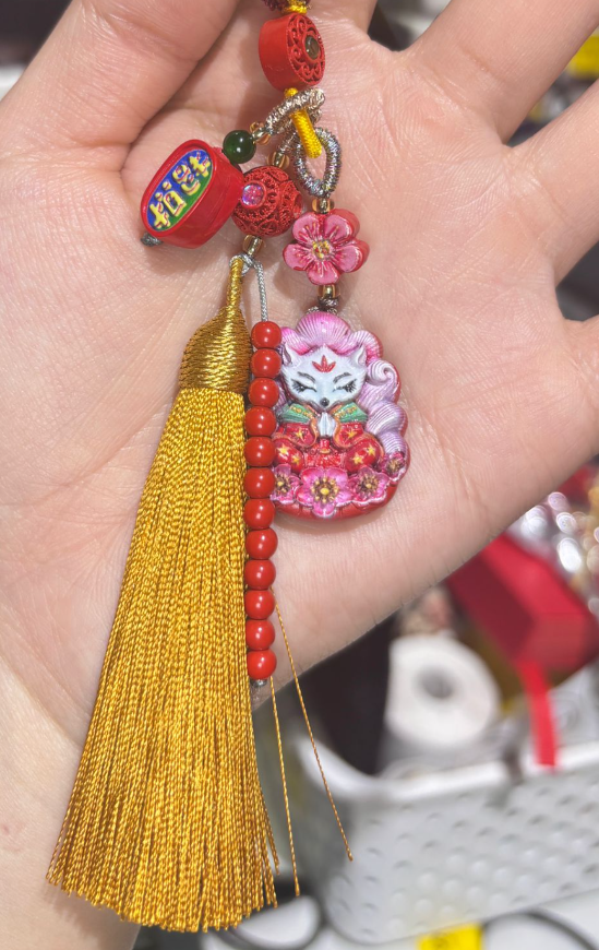 AB260417-D53-狐仙朱砂掛件(預計6月中到貨)(只限尖沙咀門市自取不包郵)