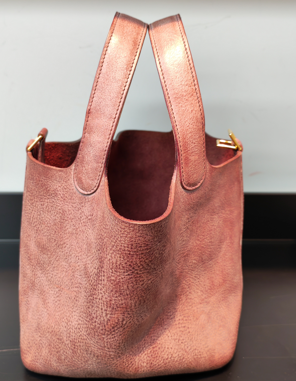 0417g47-GZday4-皮革-霧蠟牛皮菜籃子-紫色(A47)