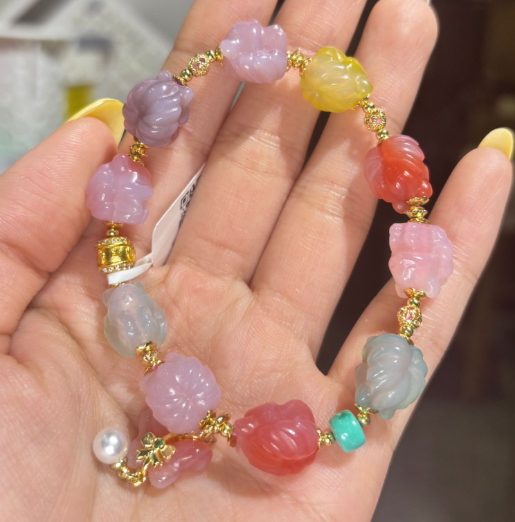 AB260417-D51-九尾狐立體雕刻鹽源手串(預計6月中到貨)(只限尖沙咀門市自取不包郵)（包證書）