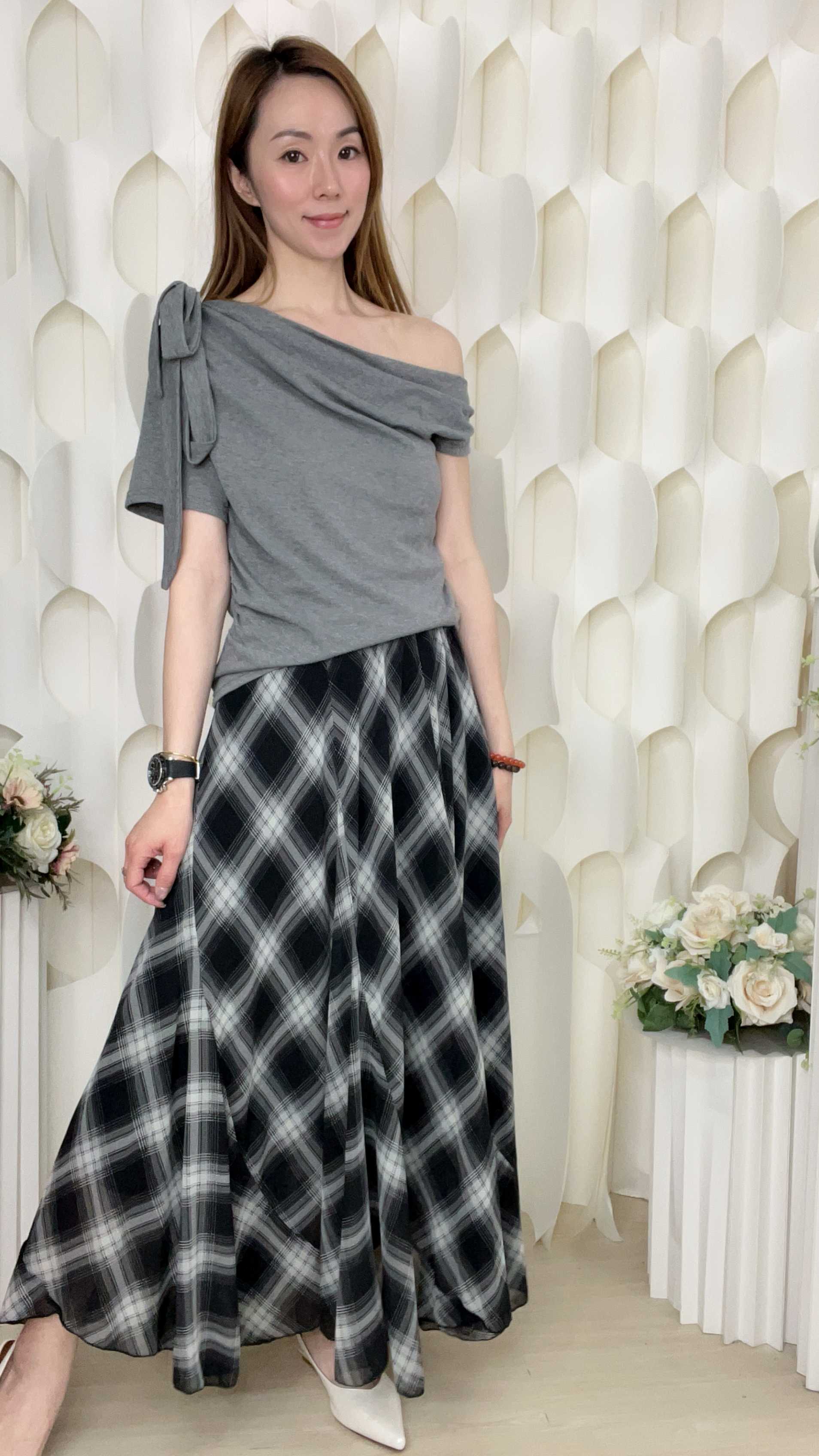 莫代爾棉垂感蝴蝶結上衣(胸:34-46 腰:32-42 長:21 吋)55897#1704clo