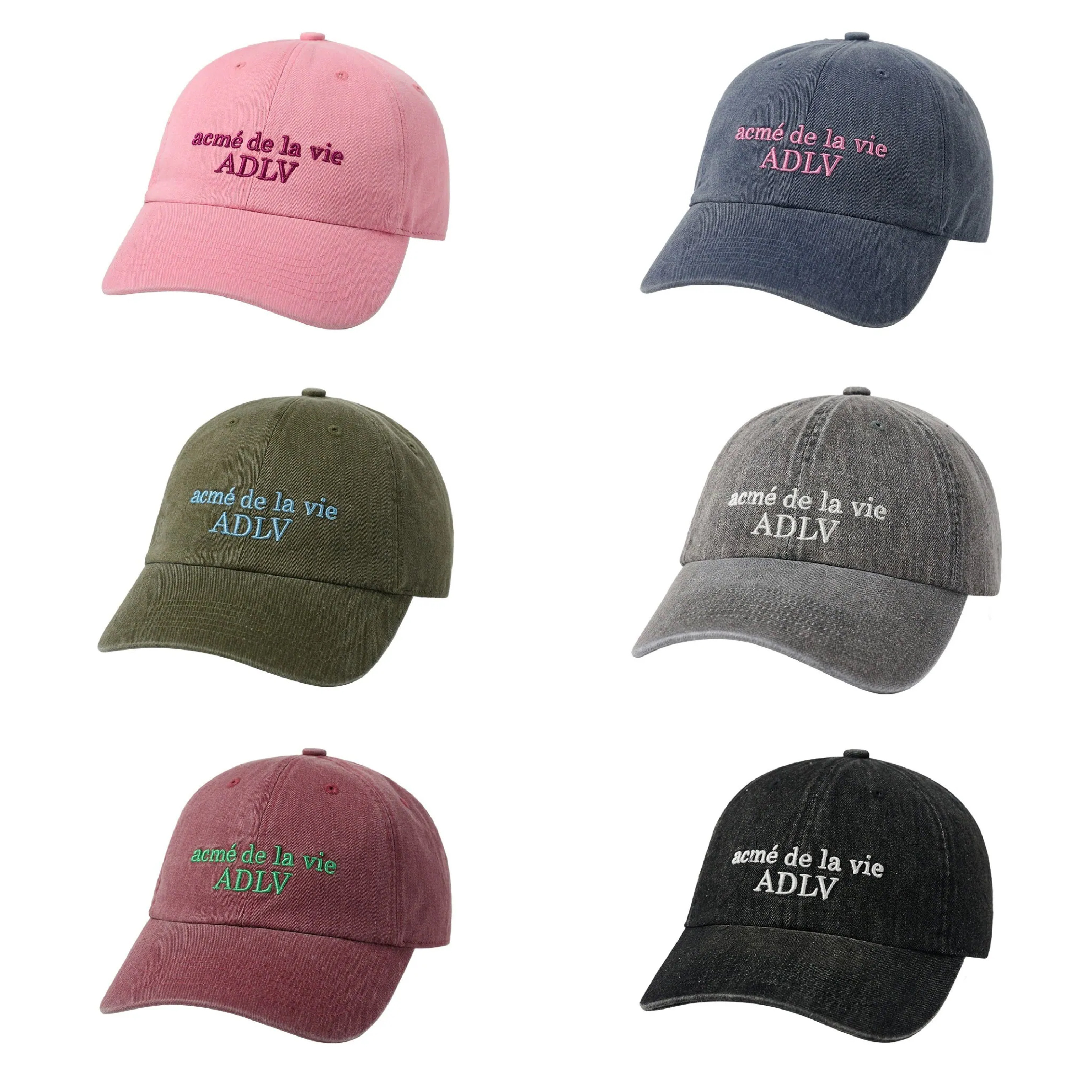 【31】ADLV PIGMENT BASIC BIG LOGO BALL CAP (6色選擇)